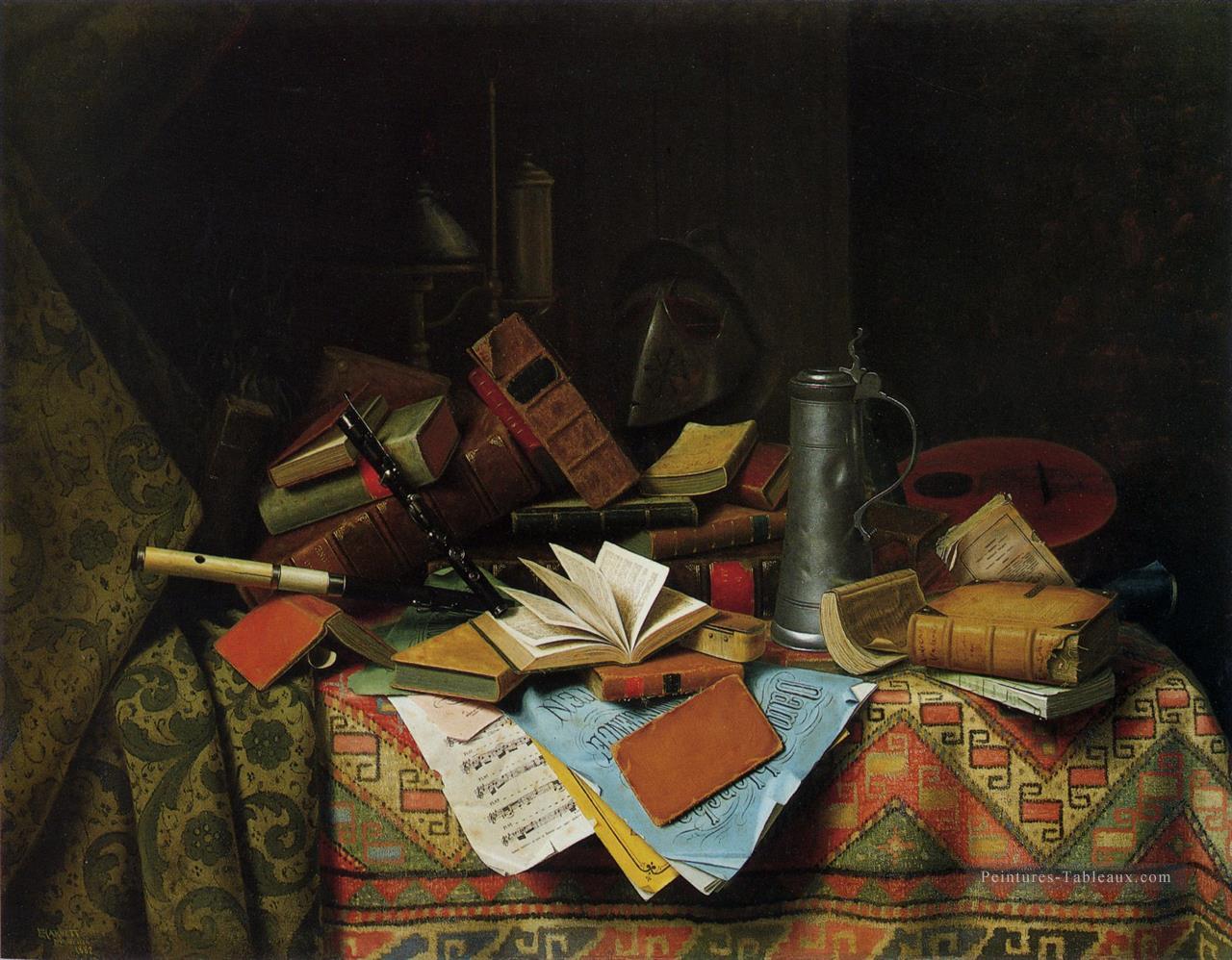 Une table d’étude irlandaise William Harnett Peintures à l'huile